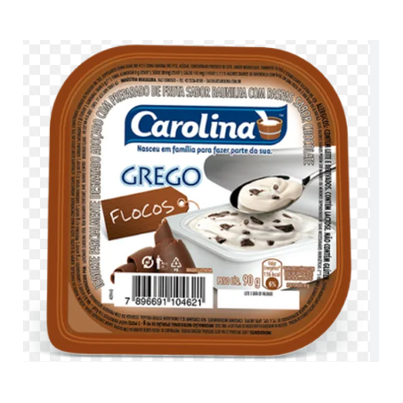 Iogurte grego carolina 90gr flocos