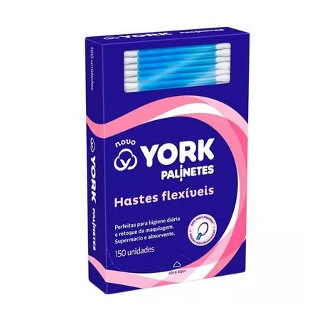 Hastes Flexíveis York com Pontas de Algodão Caixa 150un