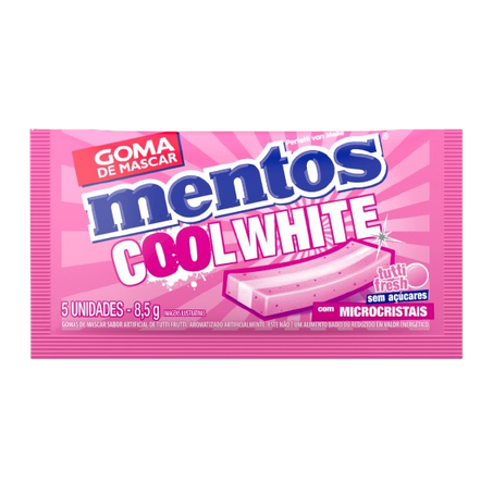 Goma De Mascar Mentos Cool White Tutti Fresh  8,5g 
 