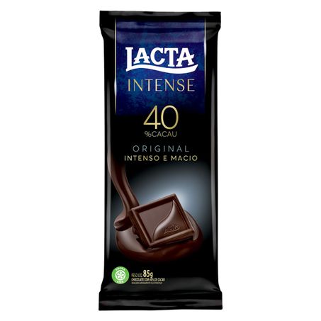 CHOCOLATE 40% CACAU ORIGINAL LACTA INTENSE