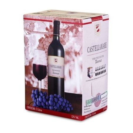 Vinho Castellamare Bag In Box Tannat 5l