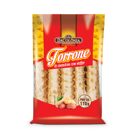 Doce Da Colonia 110g Torrone Amendoim C/ Waffer