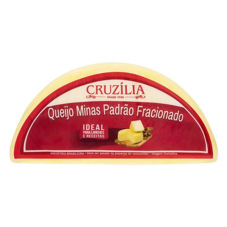 QUEIJO MINAS PADRÃO FRACIONADO CRUZÍLIA