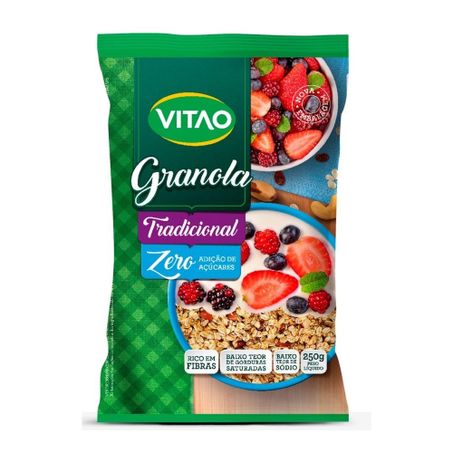 Granola vitao trad c/castanhas zero 250g