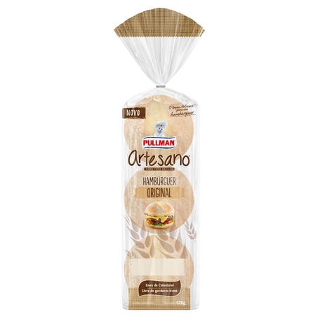 Pão Pullman Hamburguer Artesano Original Pacote com 420G