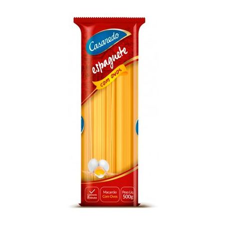 MACARRAO CASAREDO ESPAGUETE C/OVOS 500G