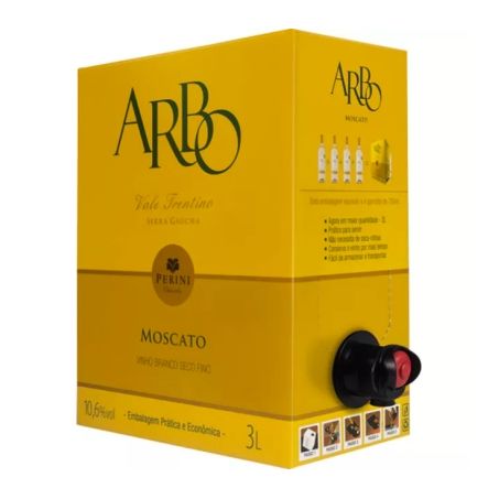 Arbo-vinho cx 3lt moscato branco seco
