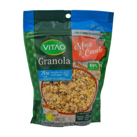 GRANOLA ZERO AÇÚCAR MAÇÃ E CANELA 250G
