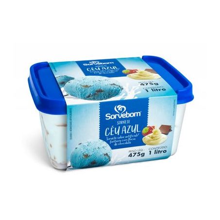 Sorvete sorvebom céu azul 1l
