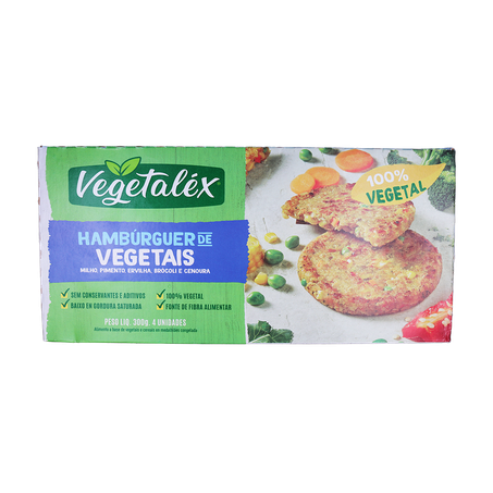 HAMBURGUER DE FEIJAO 300G - VEGETALEX