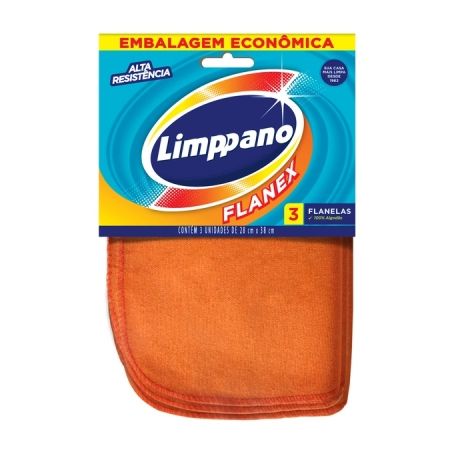 FLANELA LIMPPANO FLANEX C/3 EMB ECOLO