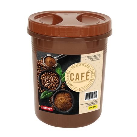 Pote redondo tampa c/rosca cafe uninjet 2l