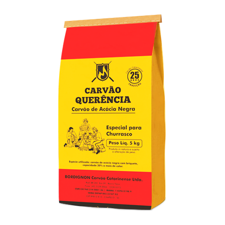 Carvão catarinense querência pacote 5kg
