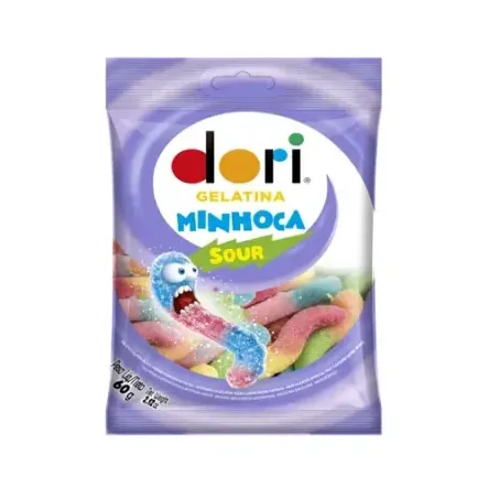 BALA GELAT MINHOCA ACIDO DORI 60G