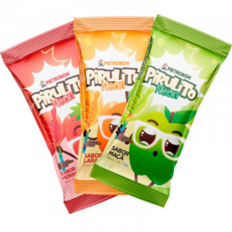 Pirulito pietrobon 12g neon sortido (brilha no escuro)