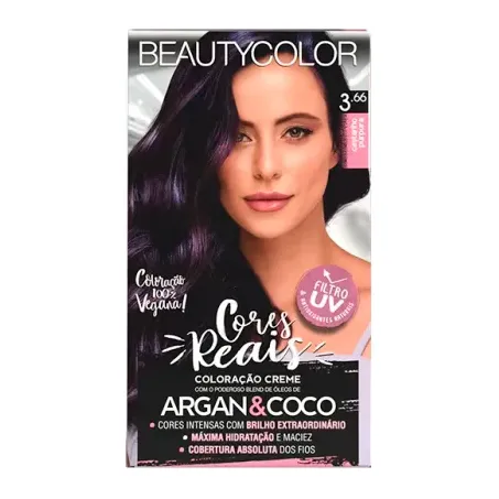 Tintura Beauty Color 3.66 Castanho Purpura
