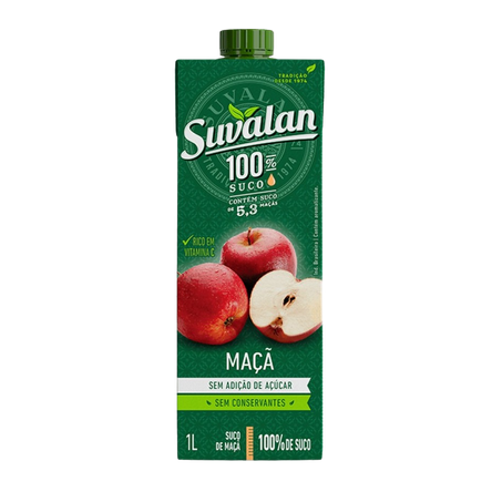 SUCO SUVALAN 100% MAÇÃ 1L