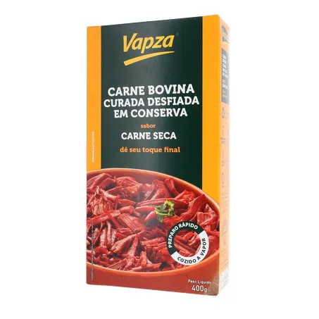 Carne Seca Vapza Desfiada E Cozida 400G 360-2
