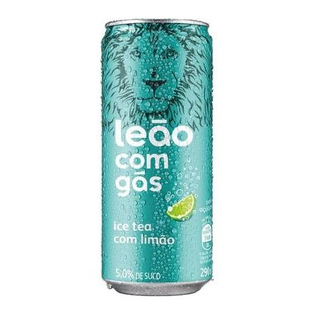 CHA MATTE LEAO 290ML C/GAS PRETO C/LIMAO LATA