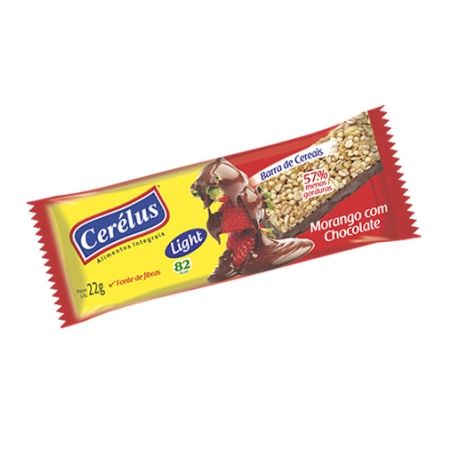 Cereal bar.cerelus 20gr choc.morango