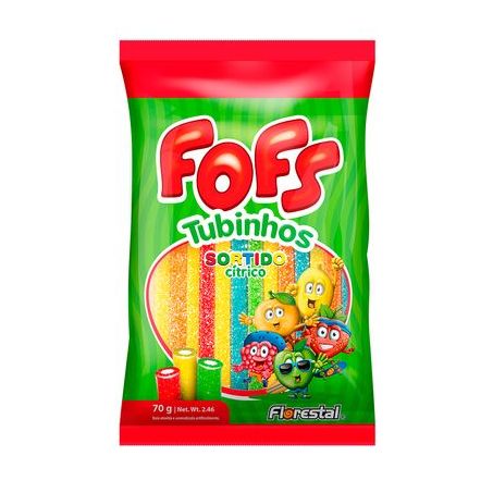 TUBINHOS FLORESTAL LICORICE FOFS SORTIDO 70G