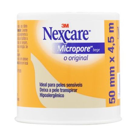 Nexcare esparadrapo micropore bege 50mmx4,5m