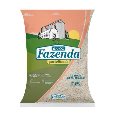 Arroz parboilizado fazenda 5kg