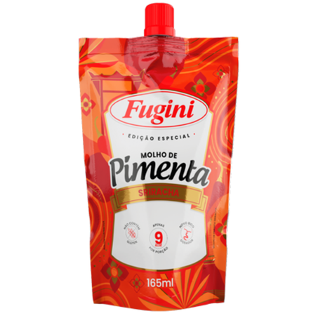 Molho pimenta fugini 165ml sache bico sriracha