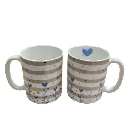 Caneca de Porcelana Listras Tezor 340Ml