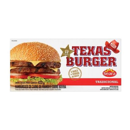 Hambúrguer Seara Texas Burguer 672g