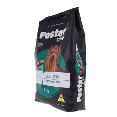 ALIMENTO PARA CÃO FOSTER ONE RAÇAS PEQUENAS CARNE E ARROZ PACOTE 1KG 360-4