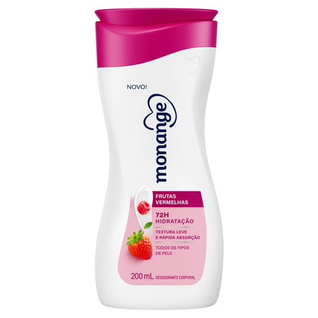 Loção Monange 200ml - Frutas Vermelhas