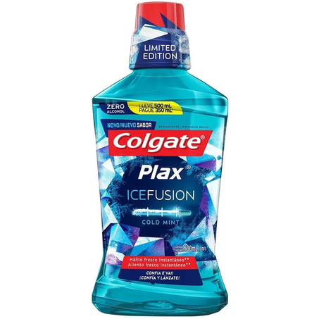 ENXAGUANTE BUCAL COLGATE PLAX ICE FUSION 500ML