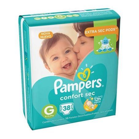 PAMPERS FRALDA CONFORTSEC G38