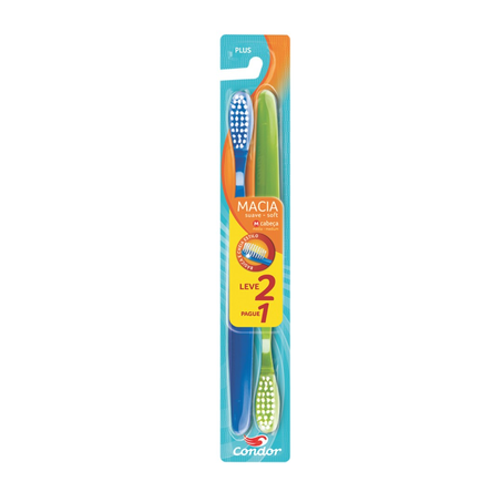 ESCOVA DENTAL CONDOR PLUS MACIA LV2PG1 UNID