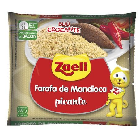 FAROFA DE MANDIOCA ZAELI PICANTE 300G