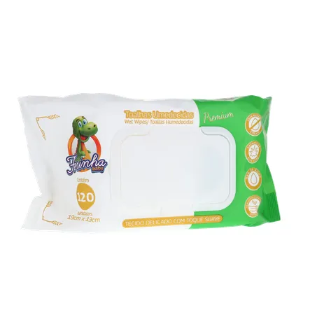 TOALHAS UMEDECIDAS FERINHA BABY PREMIUM TOQUE SUAVA PACOTE C/120UNID 360-34