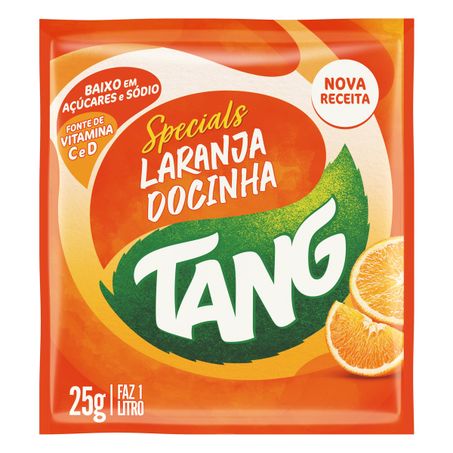 Refresco em pó laranja docinha tang