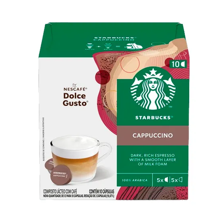 Cappuccino em Cápsula Starbucks Caixa com 10un - 100gr