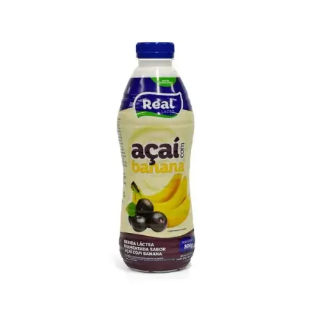 BEBIDA LÁCTEA REAL AÇAÍ COM BANANA GARRAFA 800 G