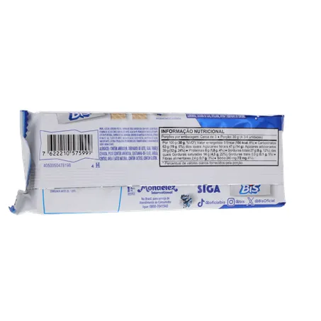 Chocolate Wafer Bis Lacta Branco 100,8g 360-16