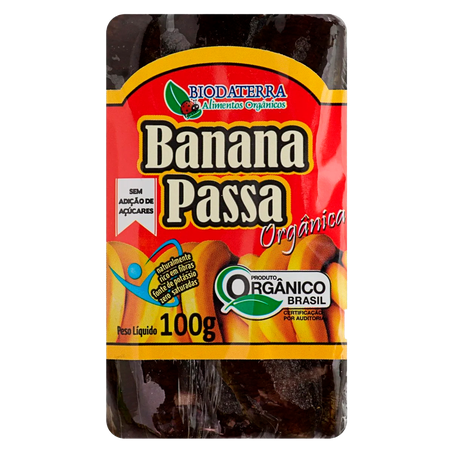 Banana Passa Biodaterra Orgânico 100g
