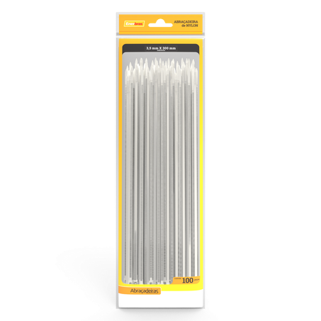ABRACADEIRA NATURAL ENERBRAS 3,5X300MM C/100 PCS  