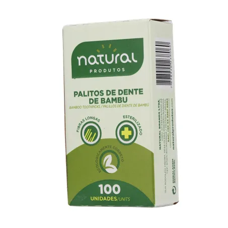 Palito dental natural bambu 100un 360-3
