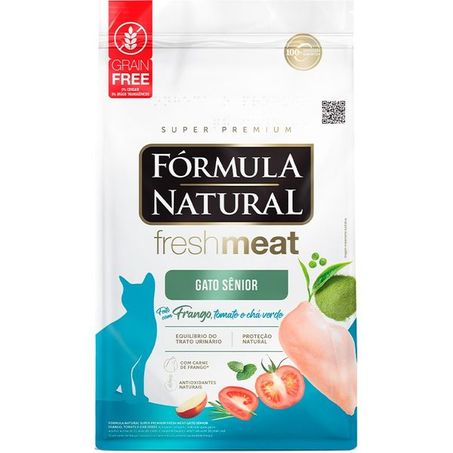 Ração Fórmula Natural Fresh Meat Sênior para Gatos Sabor Frango 10,1kg