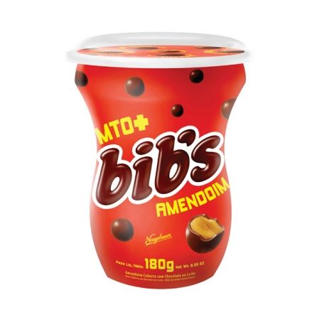 CHOCOLATE BIBS 180G AMENDOIM COPO 