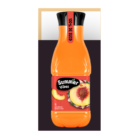 Suco pêssego e maça summer vibes 1l