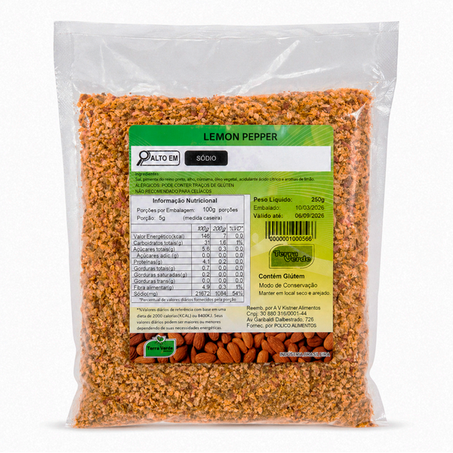 LEMON PEPPER 250G TERRA VERDE
