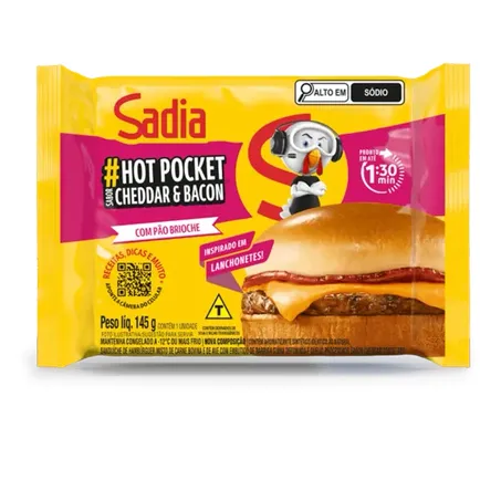 Sanduiche Sadia 145g Hot Pocket XBacon