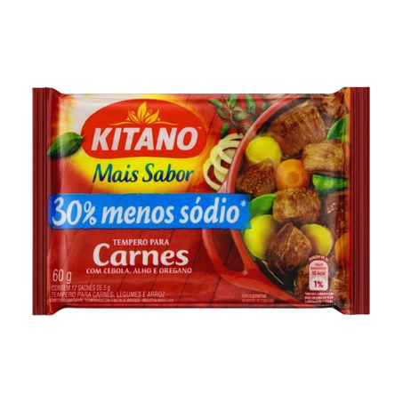 Tempero kitano mais sabor carnes, legumes e arroz 60g